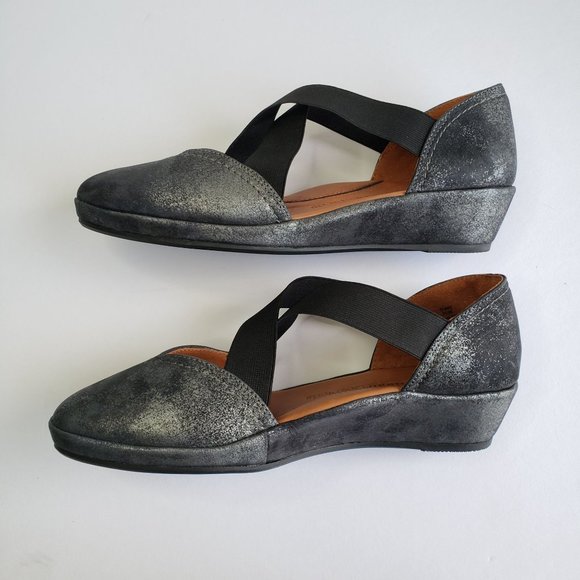 L'Amour Des Pieds Maryjane Comfort Shoes Gray Leather Slip On Strappy Shoe 7.5 - Picture 7 of 12